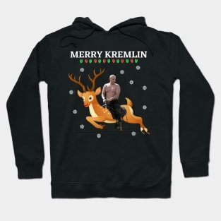 Putin riding reindeer Hoodie